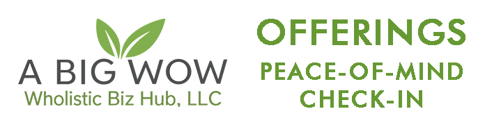 A BIG WOW Wholistic Biz Hub - logo - Offerings, Administrative Support